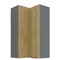 Dulap superior de bucătărie de colț Carminia 60x60 GN-108 2F (90) (stejar cremona + antracit)