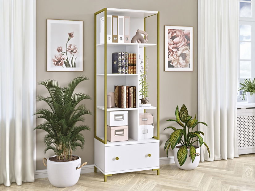 Regál Cardinál (fehér + arany)