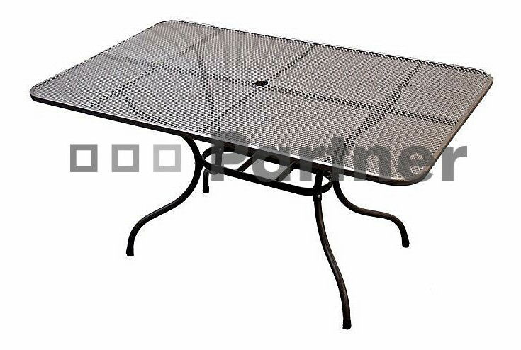 Záhradný stôl 160 x 95 cm (kov)