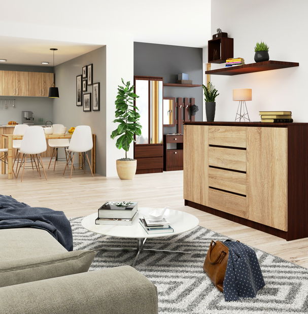 Komód Koa (wenge + szonoma tölgy)