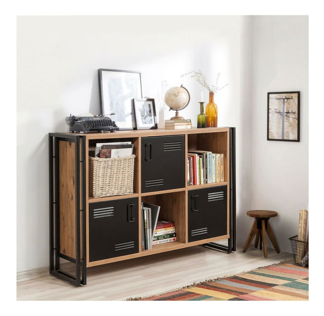 Súprava nábytku do obývacej izby Cosmoletta (borovica atlantická + čierna)