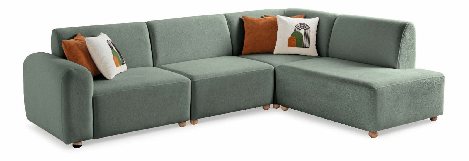 Rohová sedačka Slota (zelená) (P)