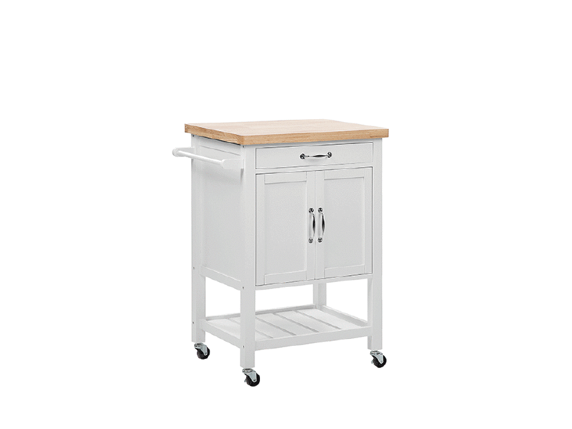 Servírovací vozík Sirte (biela)