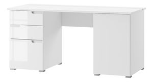 Masă PC Sallosa 15 (alb + alb lucios)