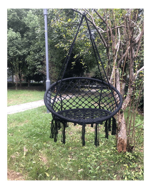 Viseća fotelja za ljuljanje Amarea (crna)