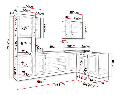 Kuhinja Vintageline I (bijela)