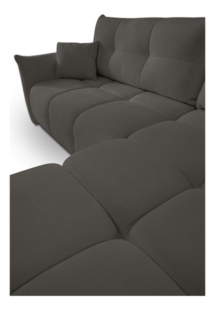 Kutna garnitura Basical (sivo-crna) (D)