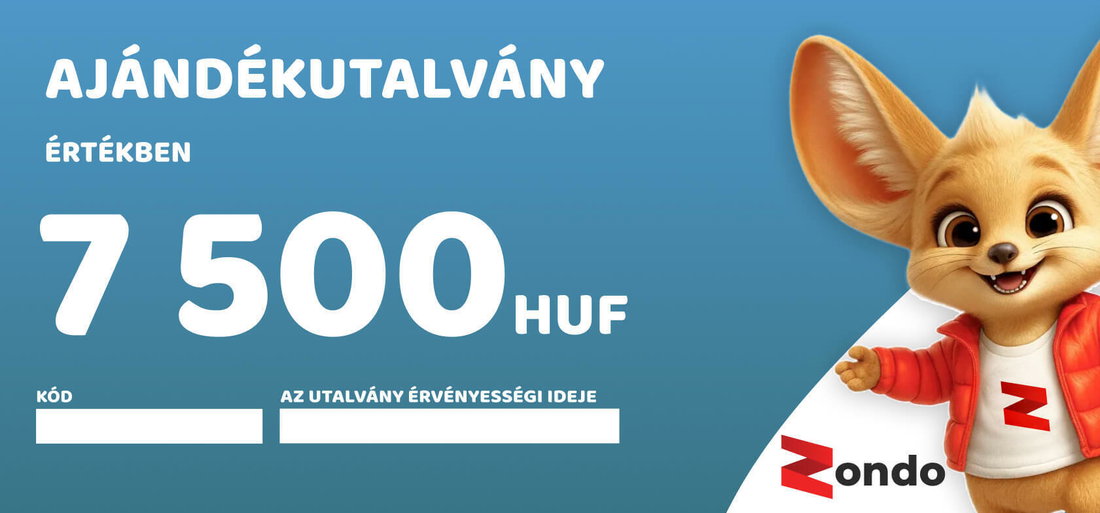 Ajándékutalvány 7500 HUF értékben