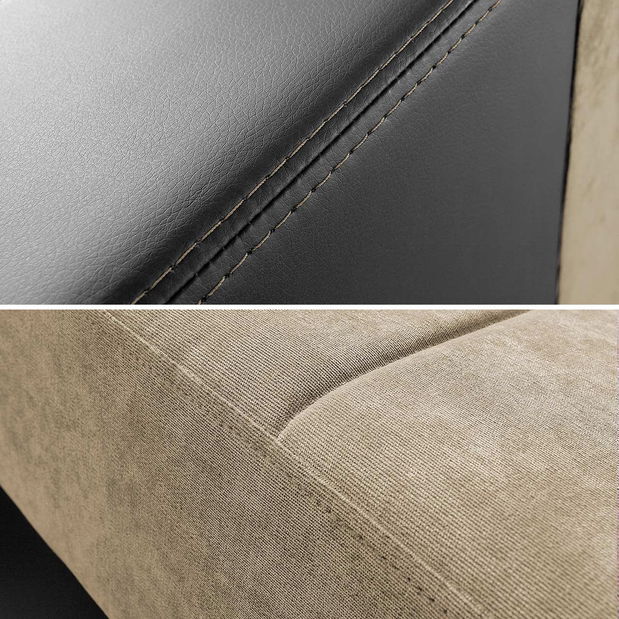 Colțar Niegan (alb + bej)