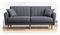 Háromszemélyes kanapé Adriene (sötétszürke)