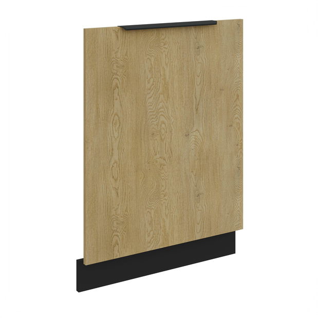 Ajtó beépített mosogatógéphez Carminia ZM 713x596 (cremona tölgy + fekete)