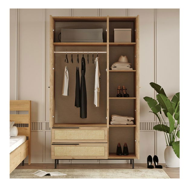 Dulap de haine Otto 15 (nuc + stejar)