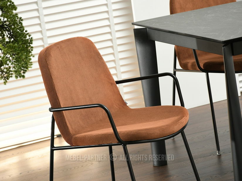 Stolička Ulrika (medená + čierna)