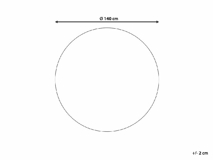 Koberec 140 cm Damte (červená)