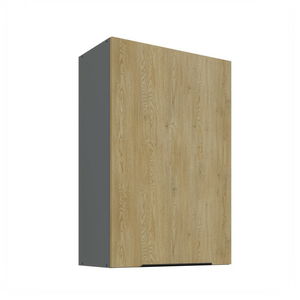 Dulap superior de bucătărie Carminia 60 G-90 1F (stejar cremona + antracit)