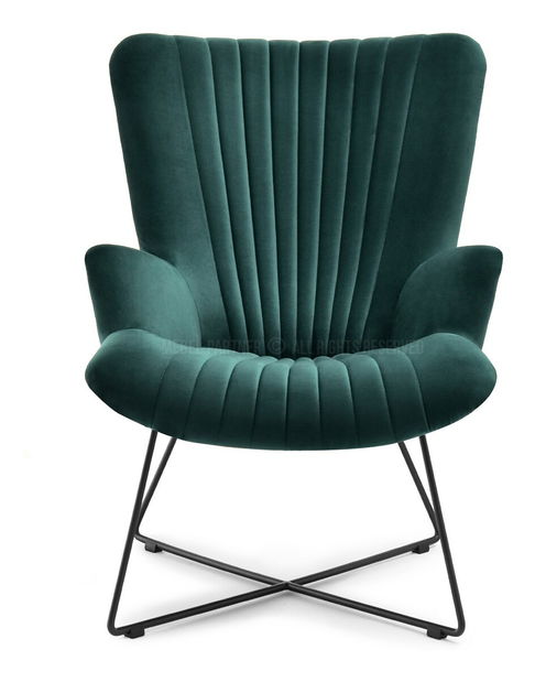 Fotoliu relax Nuttshell (verde + negru)