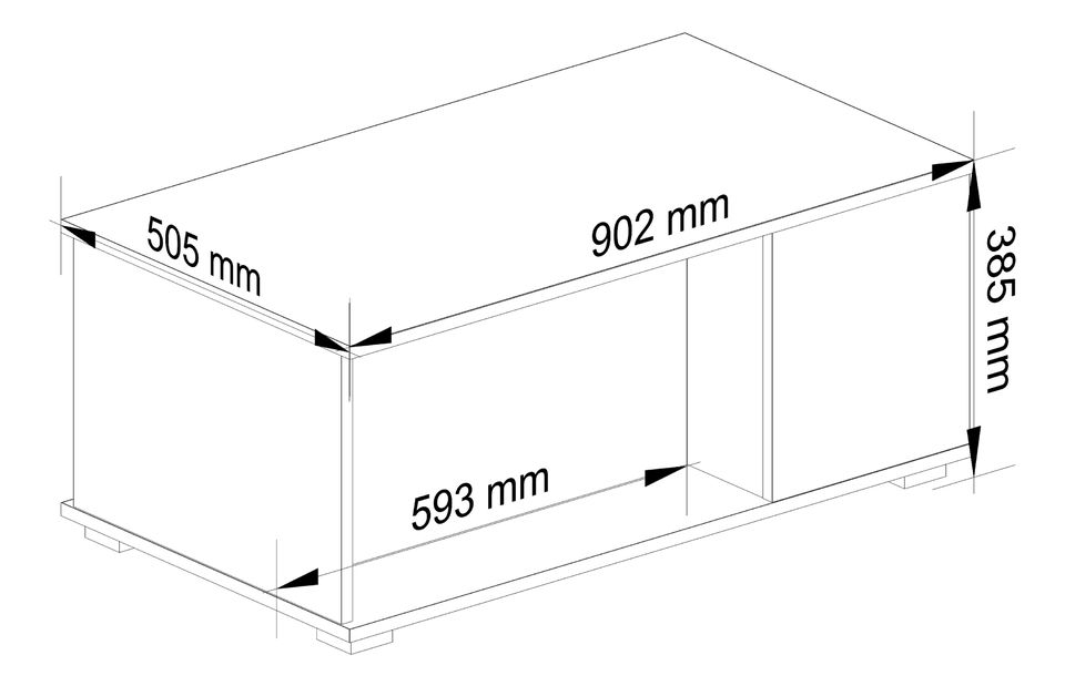 Konferenčný stolík Palak IV (wenge)