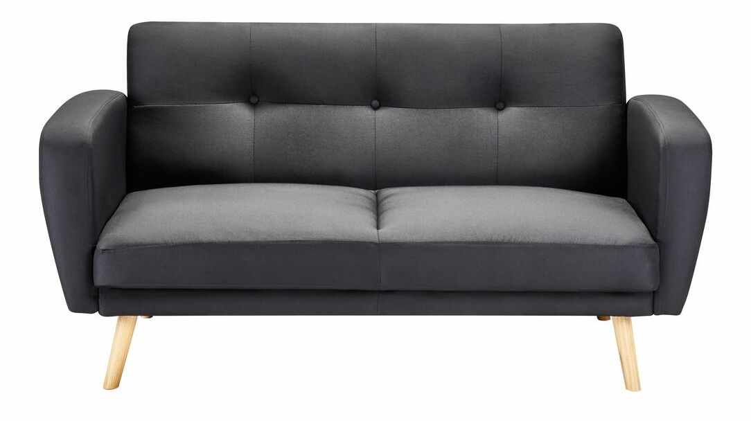 Pohovka dvojsedačka Flong (čierna)