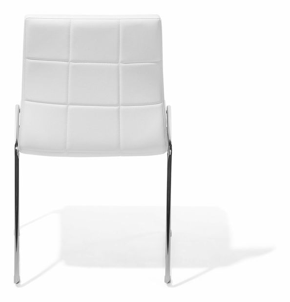 Set 2 buc. scaune pentru sufragerie Kirk (alb)