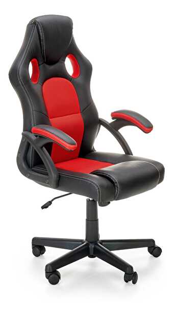 Herná stolička/kreslo Beauly (čierna + červená)