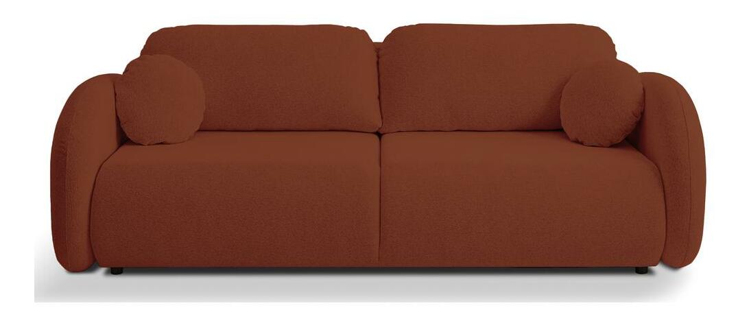 Canapea trei locuri Ovalia (miere + negru)