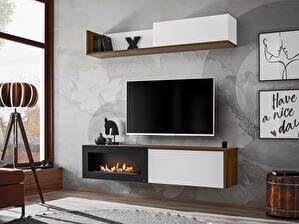 Mobilier living Dalton RSW DLB (stejar sterling + alb mat)