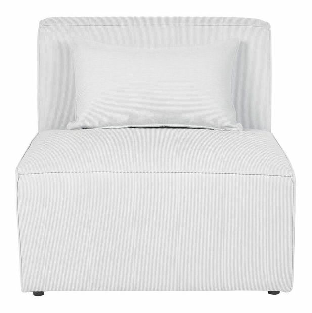 Rohová sedacia súprava s taburetkou Lemia (krém) (P)