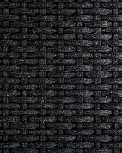 Set 2ks. stoličiek Grosso (čierna) (ratan)