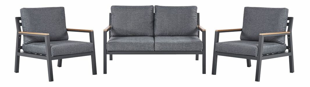 Sedacia súprava Dalene (tmavosivá)