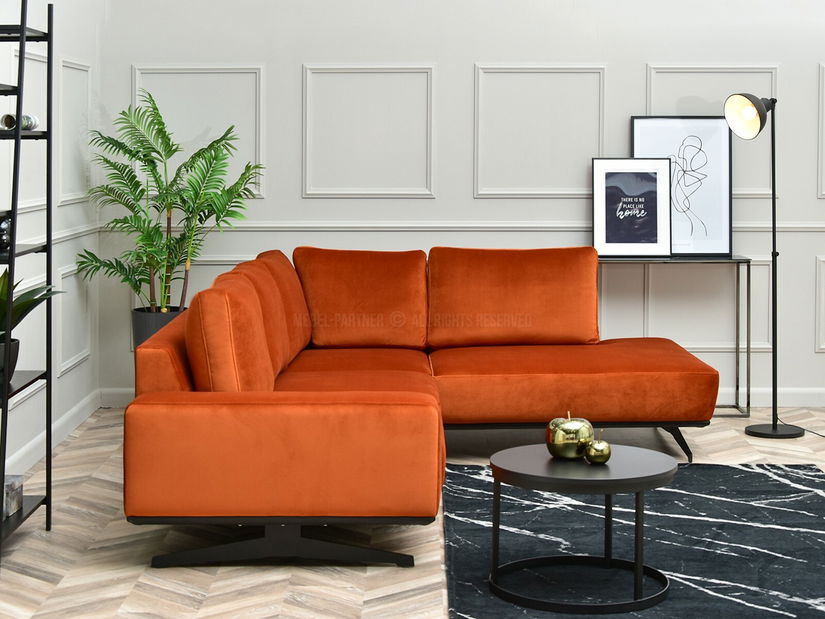 Rohová sedačka Nombres (čierna)