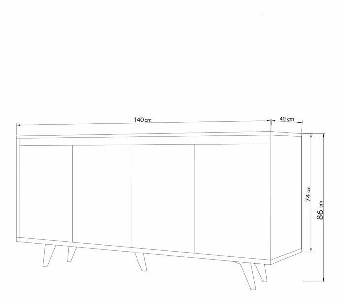 Komoda Shannel (travertin)