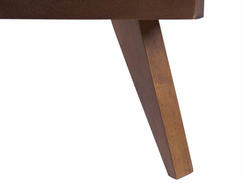 Pat matrimonial 160 cm ISTA (cu somieră) (lemn închis)