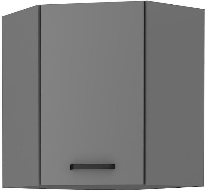 Horná rohová kuchynská skrinka Nesia 60x60 GN-72 1F (45°) (korpus: antracit + front: antracit)