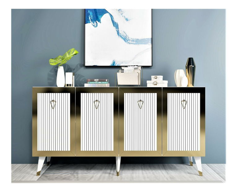 Dulap Vopula (alb + auriu) *resigilat