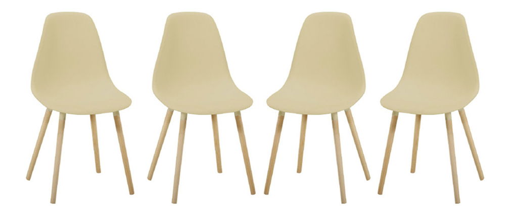 Set 4 buc. Scaun de sufragerie Kalisa (cappuccino) *vânzare stoc