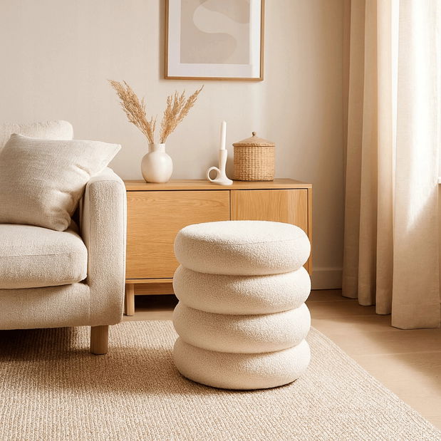 Tabure Rosoro (krem) 