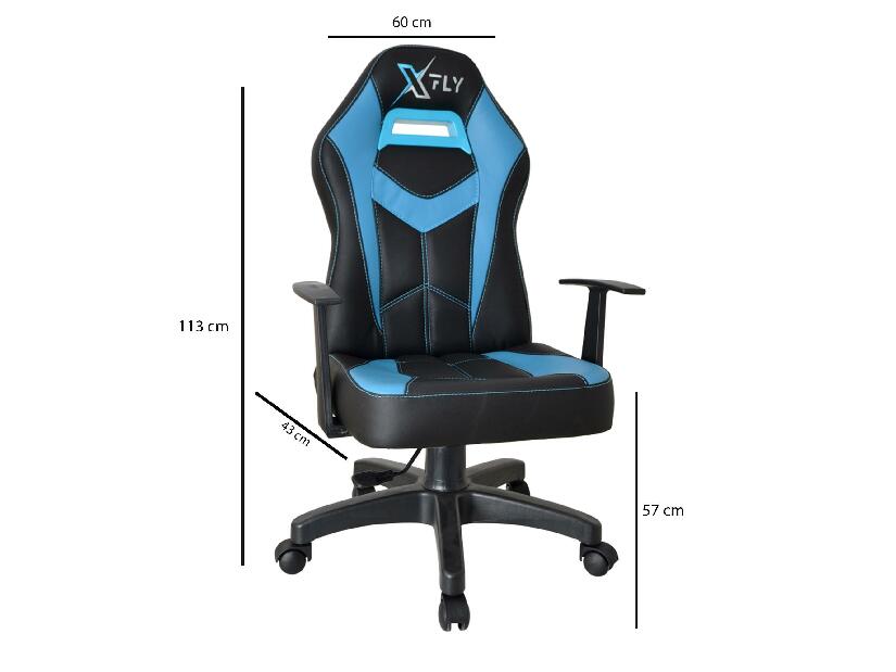 Irodai gamer szék Vamivo 3 (kék + fekete) 