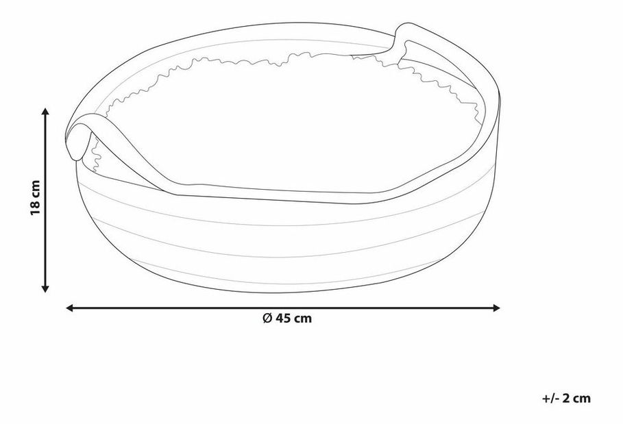 Pelech pre psa ø 45 cm Dalila (sivá)