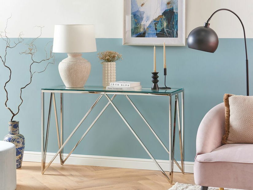 Măsuță consolă Wesza (argintiu)