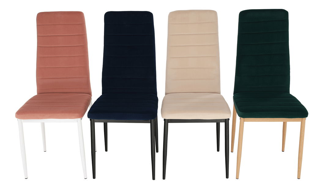 Jedálenská stolička Antigone NEW (lososová + biela)