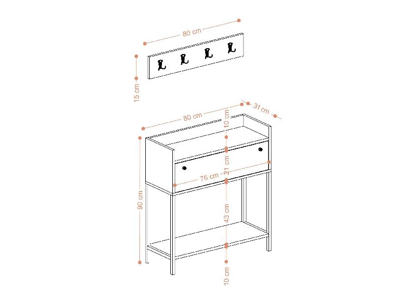 Mobilier Hol Bekeli (alb + negru) 