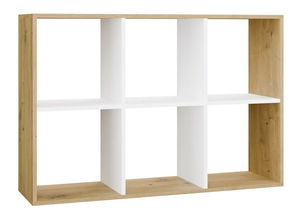 Regál Metros 3 (dub artisan + biela)