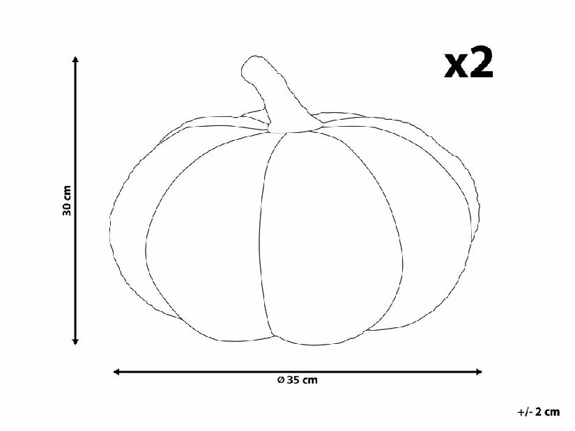 Díszpárna készlet (2 db.) ⌀ 28 cm Munchi (fehér)