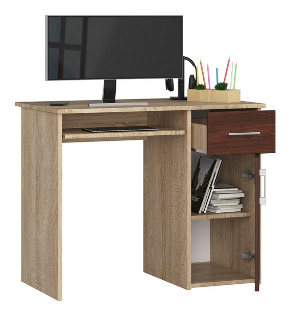 PC stolík Padma (dub sonoma + wenge)