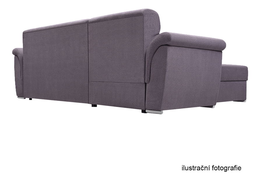 Rohová sedačka Foda (hnedá) (L)