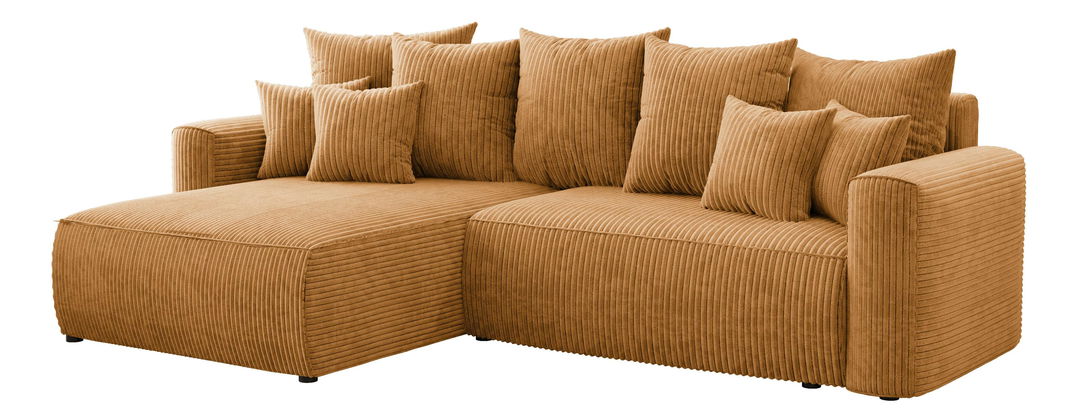 Rohová sedačka Baria (L) (horčicová)