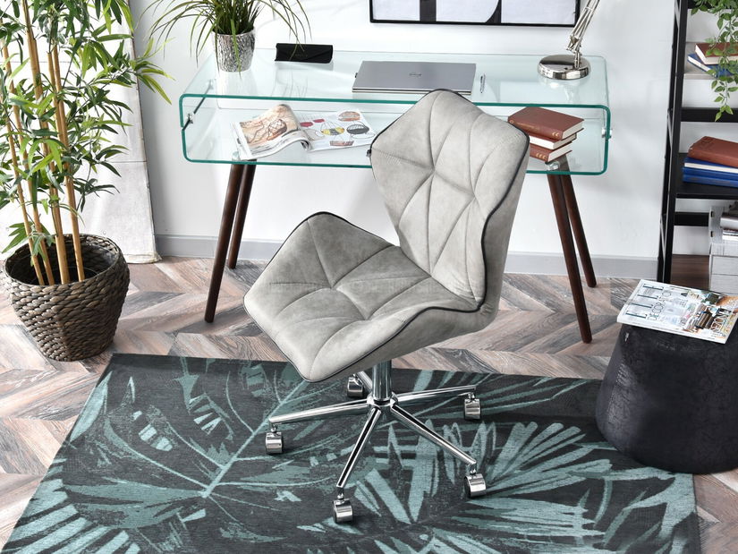 Fotel Velma M (szürke + króm)