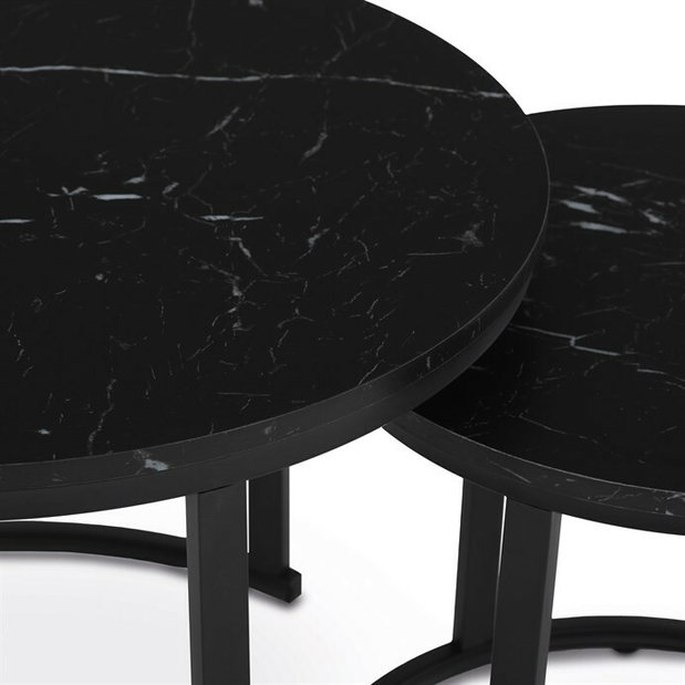 Set 2 ks konferenčných stolíkov Cetix (čierna)