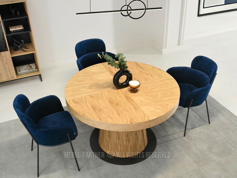 Blagovaonski stol Automoviles (hrast + crna)