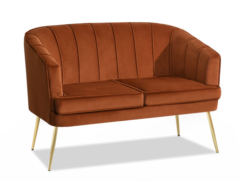 Pohovka Etimee S (medená + čierna)